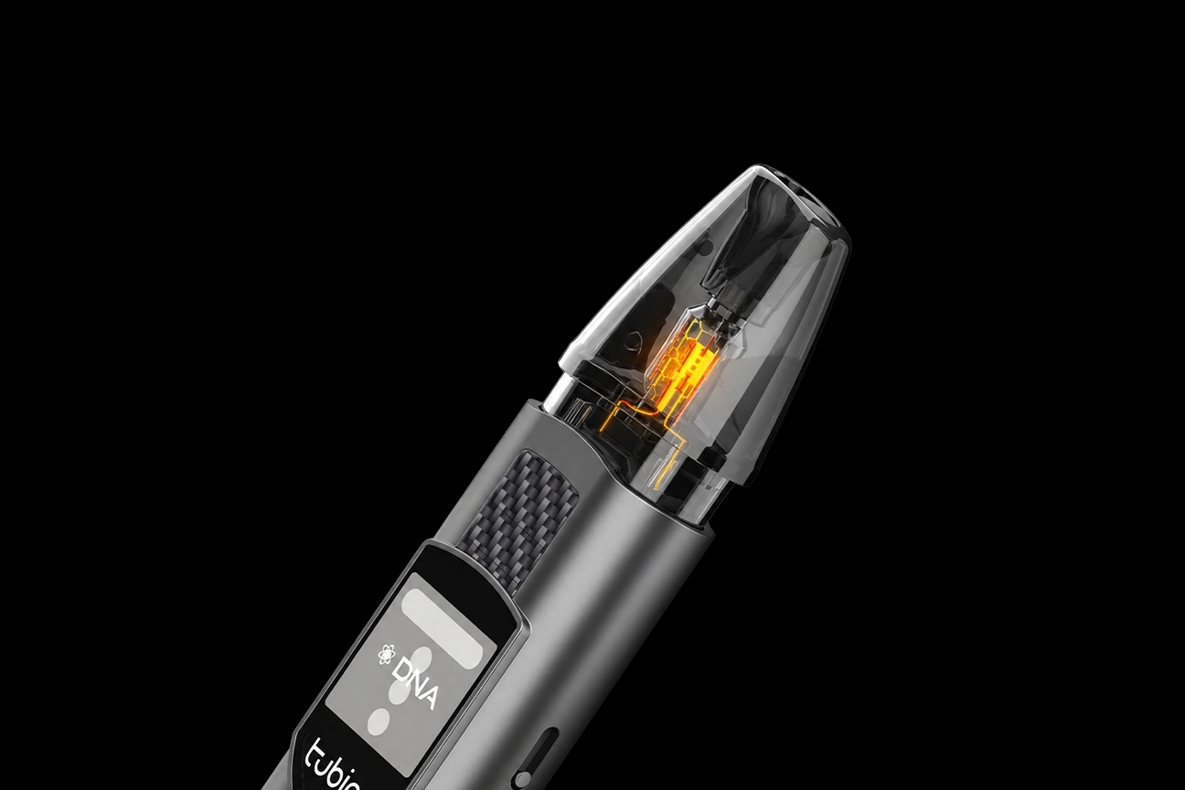 65% of pods are thrown away due to burnt coils. With Tubino DNA that doesn't happen. Precise temperature control protects the coil, preserves the flavour and extends pod life by 30%.