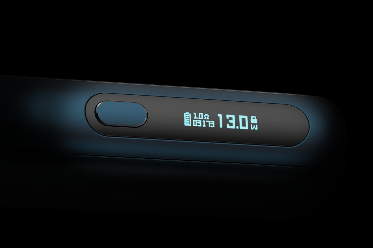 The OLED screen shows in real time: battery level, resistance, wattage, puff count and lock status. Because every liquid and every coil deserves its own setting.