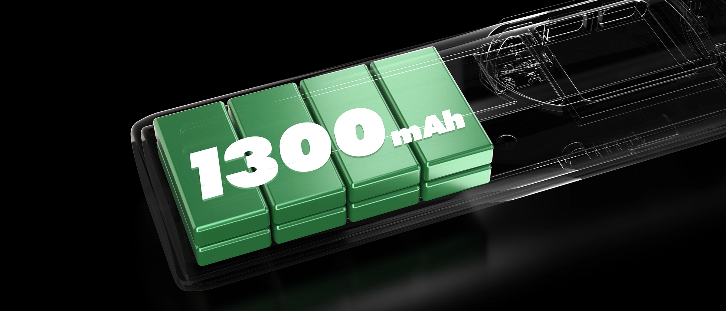 1300 mAh. All the energy you need.